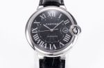 Ballon Bleu de Cartier with Black Dial Replica 42*13MM Black Dial Stainless Steel Watch